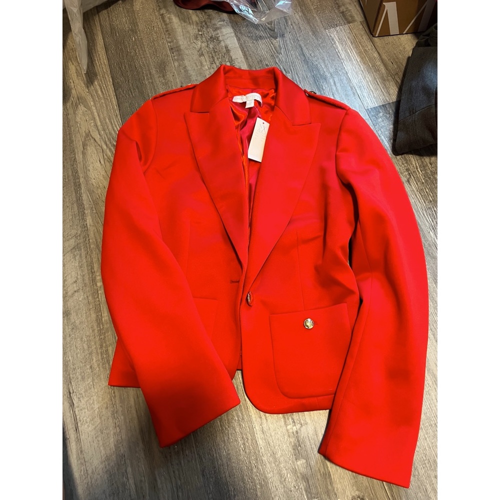 New York and Company Red Blazer NWT